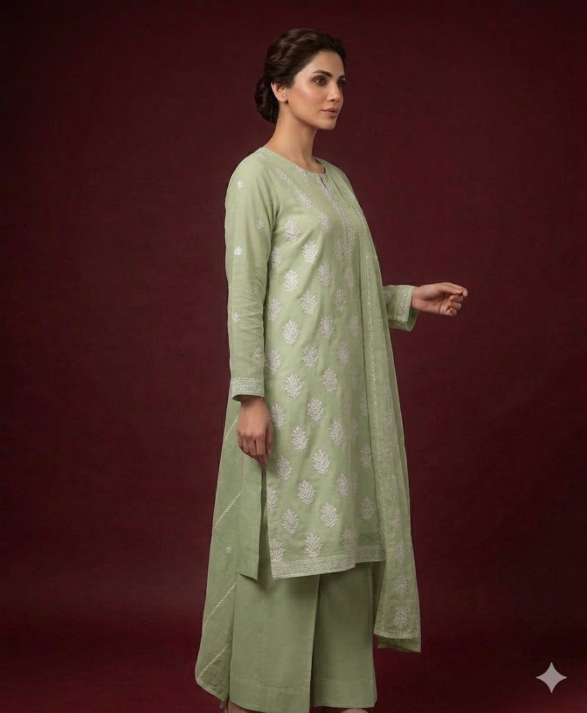 3PC Embroidered Suit | Full Embroidered