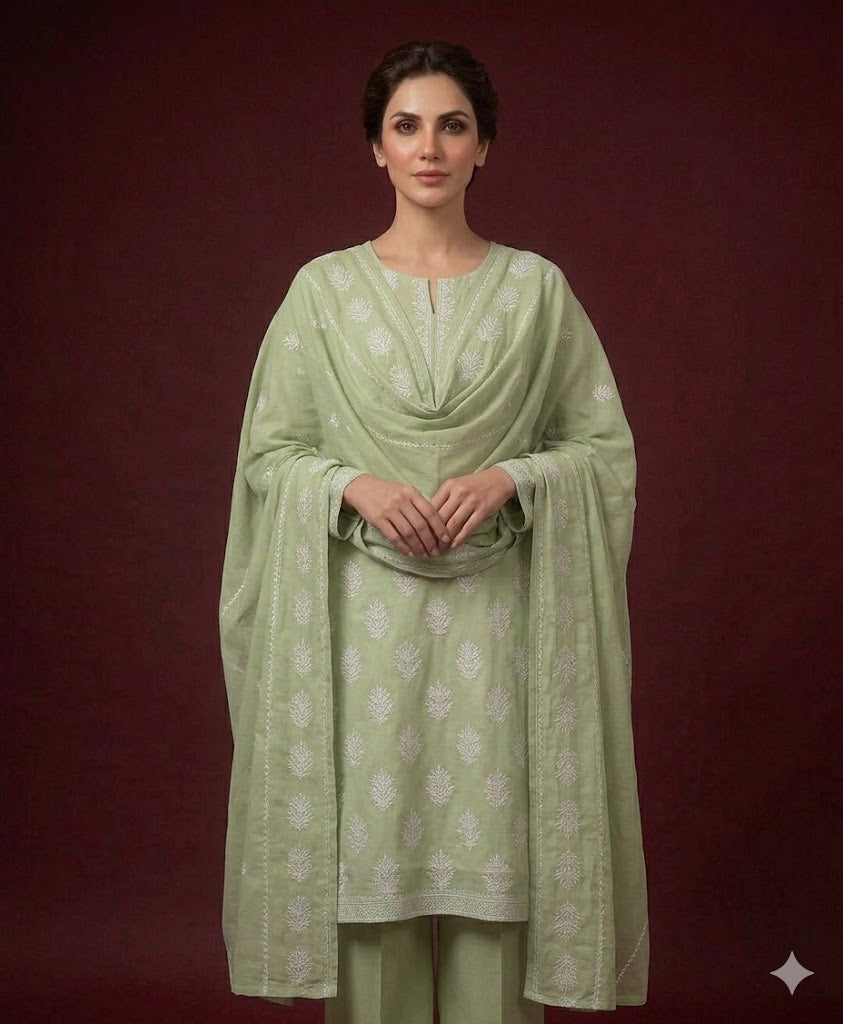 3PC Embroidered Suit | Full Embroidered