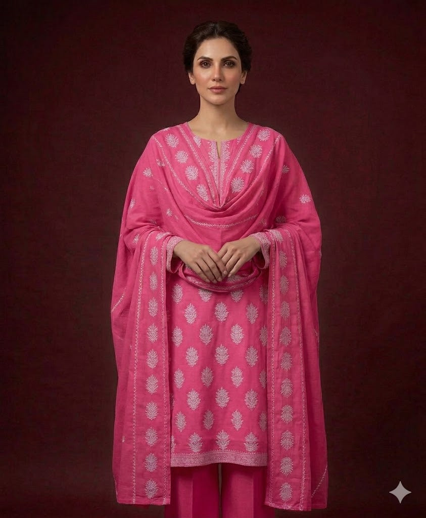 3PC Embroidered Suit | Full Embroidered