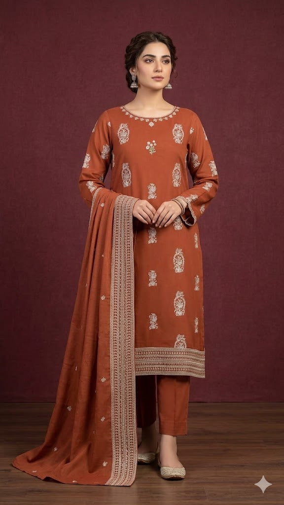 3PC Lawn Dobby Suit