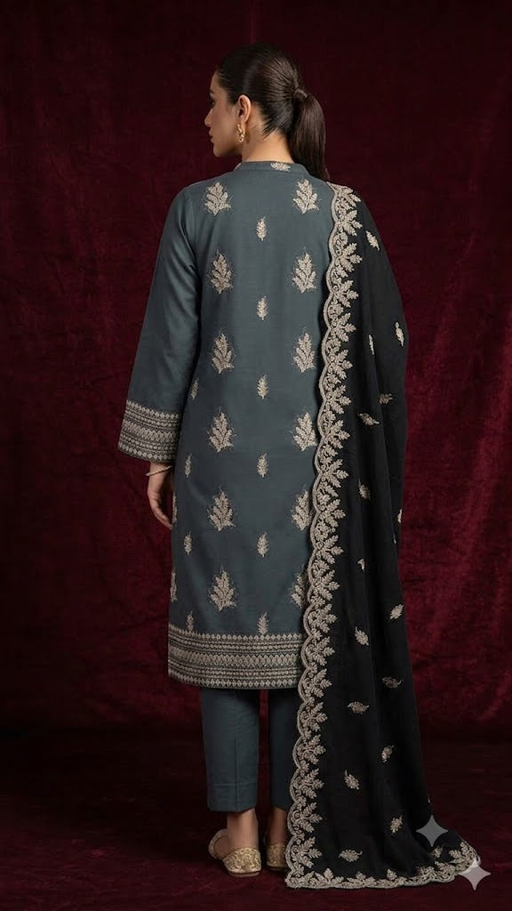 3PC Lawn Dobby Suit